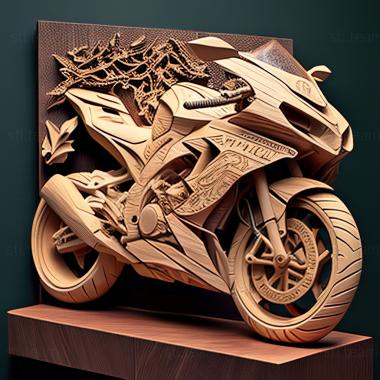 3D модель Kawasaki Ninja 400 (STL)